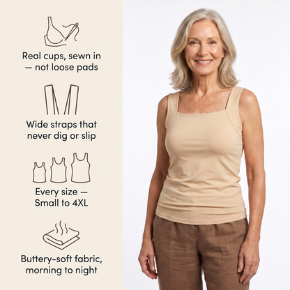 Avulea's Built In Comfort Bra Tanktop